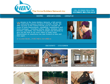 Tablet Screenshot of myhomebuildersnetwork.com